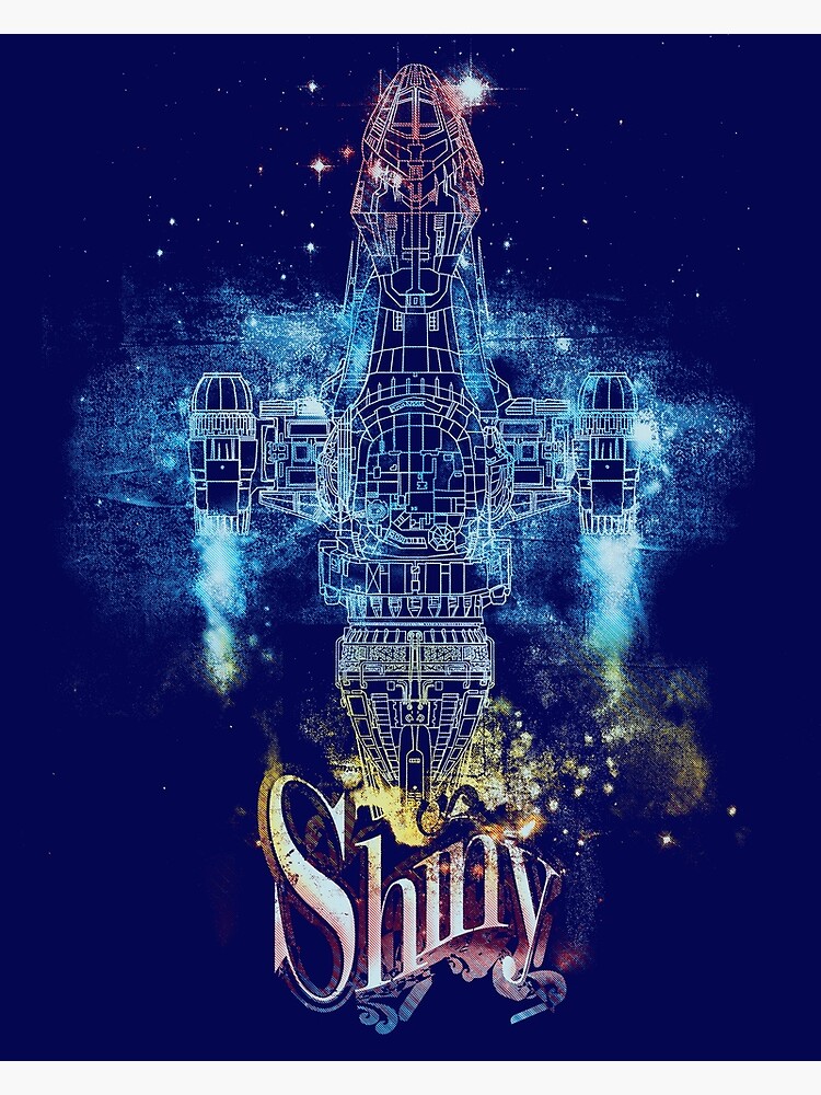 Disover shiny space ship Premium Matte Vertical Poster