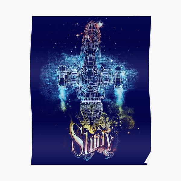 shiny space ship Premium Matte Vertical Poster