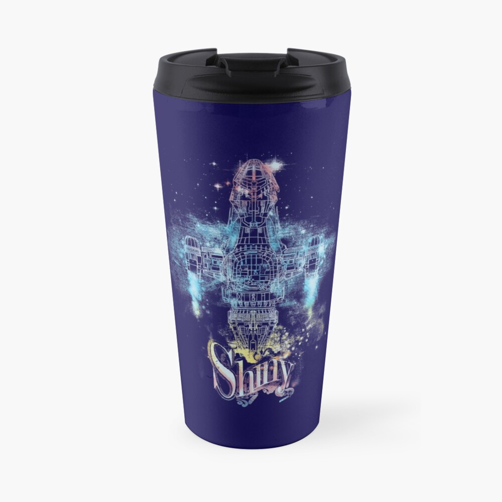 shiny space ship Travel Mug