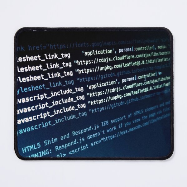 Artikelvorschau, HTML-Header-JavaScript-Code auf einem Computerbildschirm. entworfen und verkauft von claireseyeview.