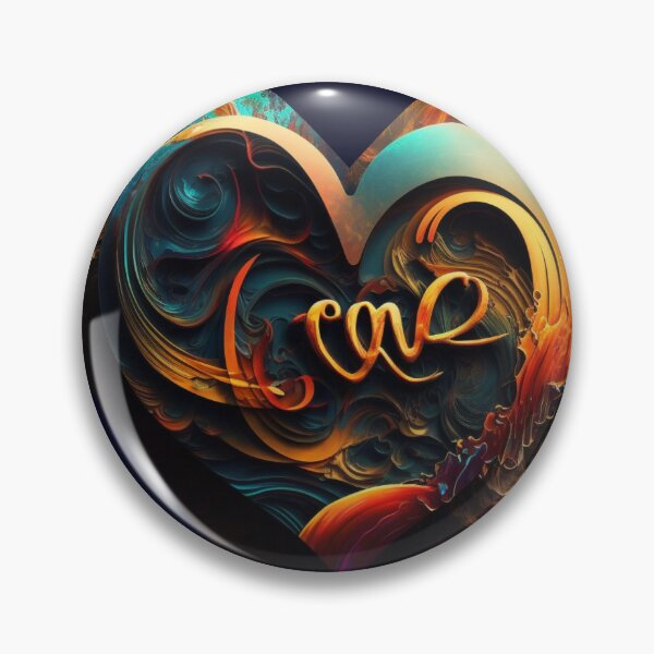 Item preview, Metallic Painted Love Heart designed and sold by AtharvDesigns.