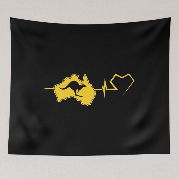 Item preview, Australia G'Day Mate - Heart Beats Kangaroo Map Of Australia cute Kangaroo designed and sold by Colors nature.