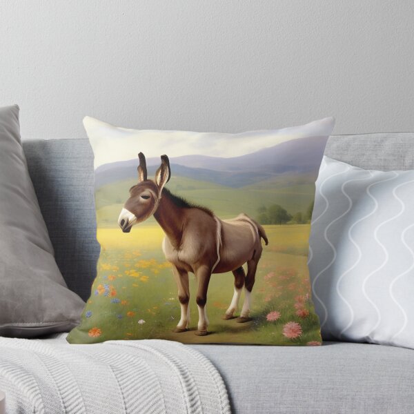 Item preview, Happy Donkey in a Flower Field designed and sold by Ellen Davis.