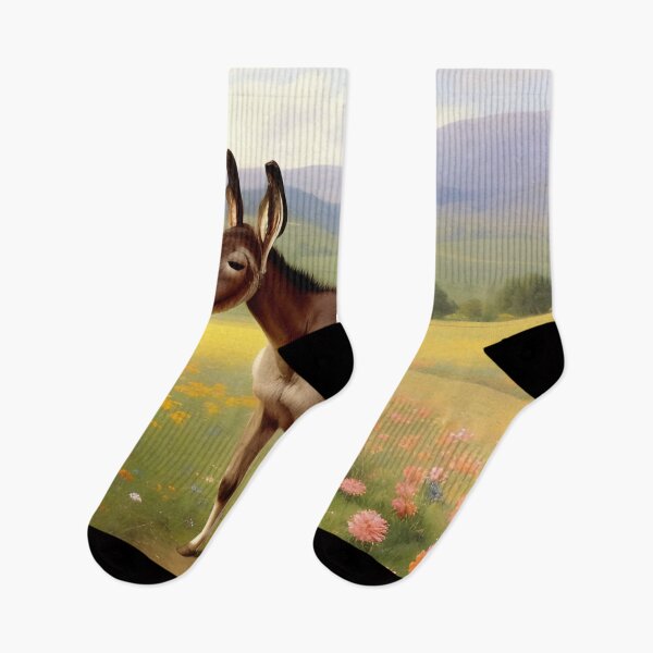Item preview, Happy Donkey in a Flower Field designed and sold by Ellen Davis.