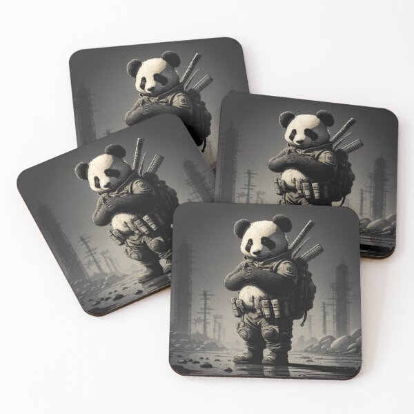 Item preview, Post-apocalyptic panda soldier designed and sold by lokirick.