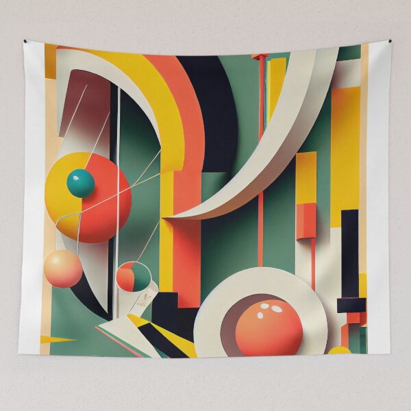 Item preview, Póster Bauhaus geométrico y dinámico. designed and sold by The-Dark-Art.