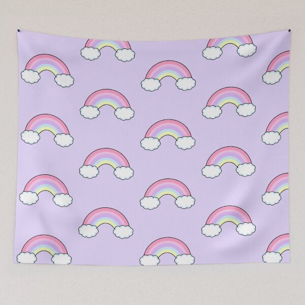 Item preview, Pastel Rainbow With clouds designed and sold by Danielle Official.