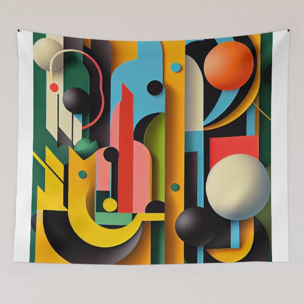 Item preview, Arte geométrico y dinámico Bauhaus designed and sold by The-Dark-Art.