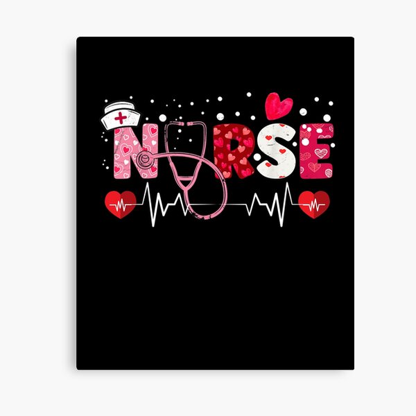 Nurse Valentines Heart shape nursing tools Poster for Sale by  zohir-creative