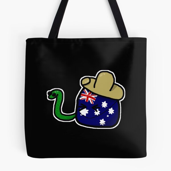 Item preview, Australia Countryball bitten by a snake - usball polandball countryball australia snake designed and sold by PrzemekWoj.