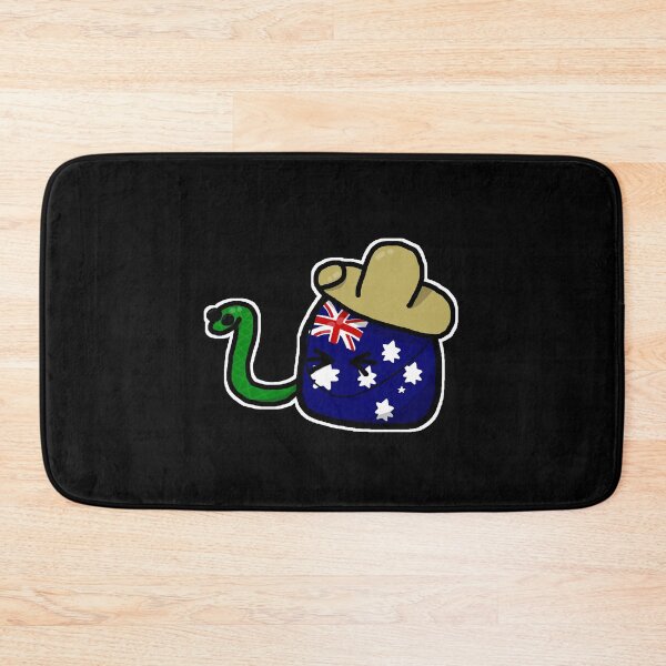 Item preview, Australia Countryball bitten by a snake - usball polandball countryball australia snake designed and sold by PrzemekWoj.