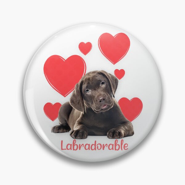 Item preview, Black Lab Dog and Hearts. Labradorable. designed and sold by SnakeCharm.