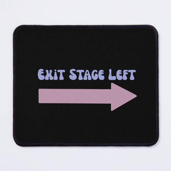 Item preview, Exit stage left stage directions theater designed and sold by Shus-arts.