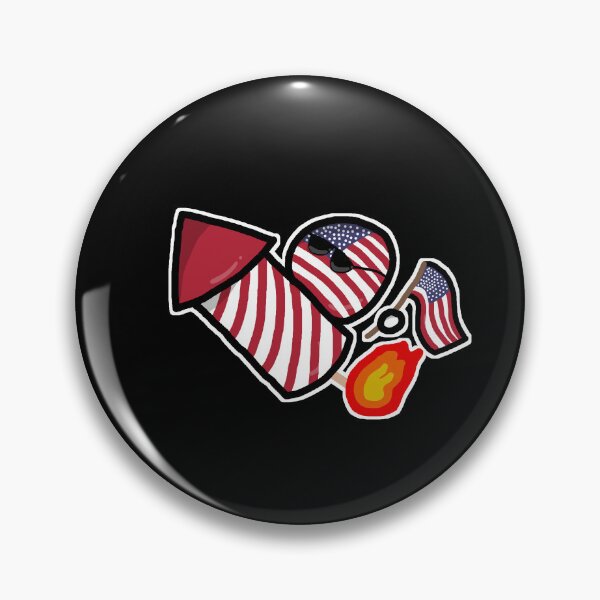 Item preview, Usa countryball riding on a giant firework - usball polandball countryball newyearseve fireworks usa designed and sold by PrzemekWoj.