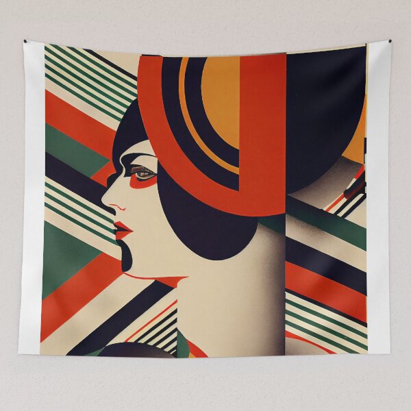 Item preview, Arte dinámico retro Bauhaus designed and sold by The-Dark-Art.