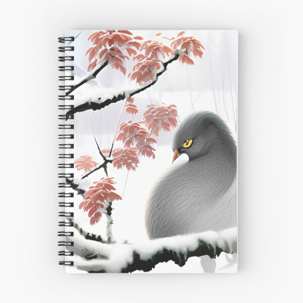 Item preview, Fukuro sumi-e: Bird in the winter season designed and sold by PSYCO-art.