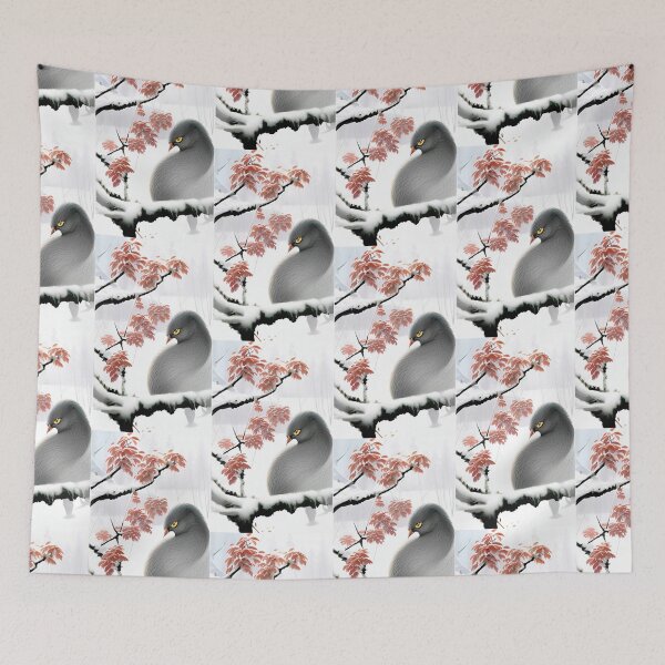 Item preview, Fukuro sumi-e: Bird in the winter season designed and sold by PSYCO-art.