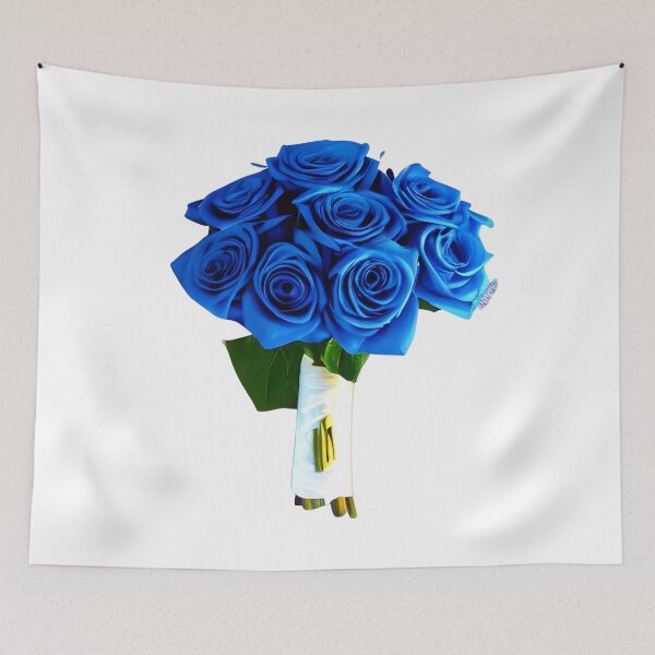 Item preview, Blue rose bouquet artwork designed and sold by gramizzia.