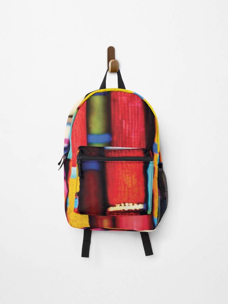 Thumbnail 1 of 3, Backpack, Colorful Thread designed and sold by faizaart.