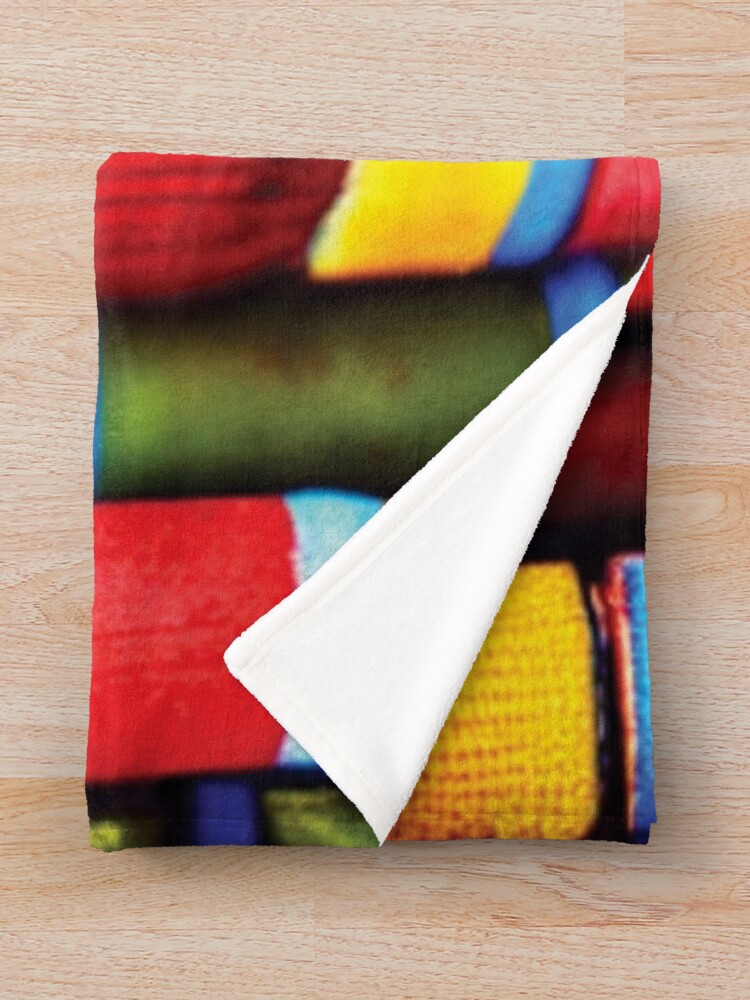 Thumbnail 3 of 6, Throw Blanket, Colorful Thread designed and sold by faizaart.