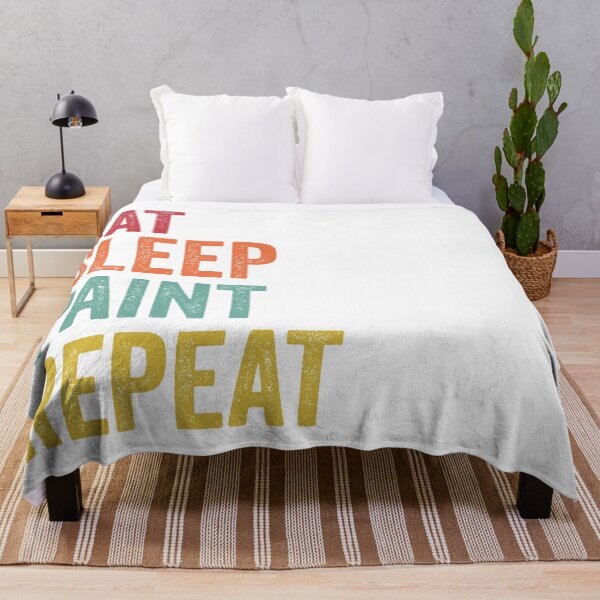 Item preview, Eat Sleep Paint Repeat designed and sold by SarahJisri.