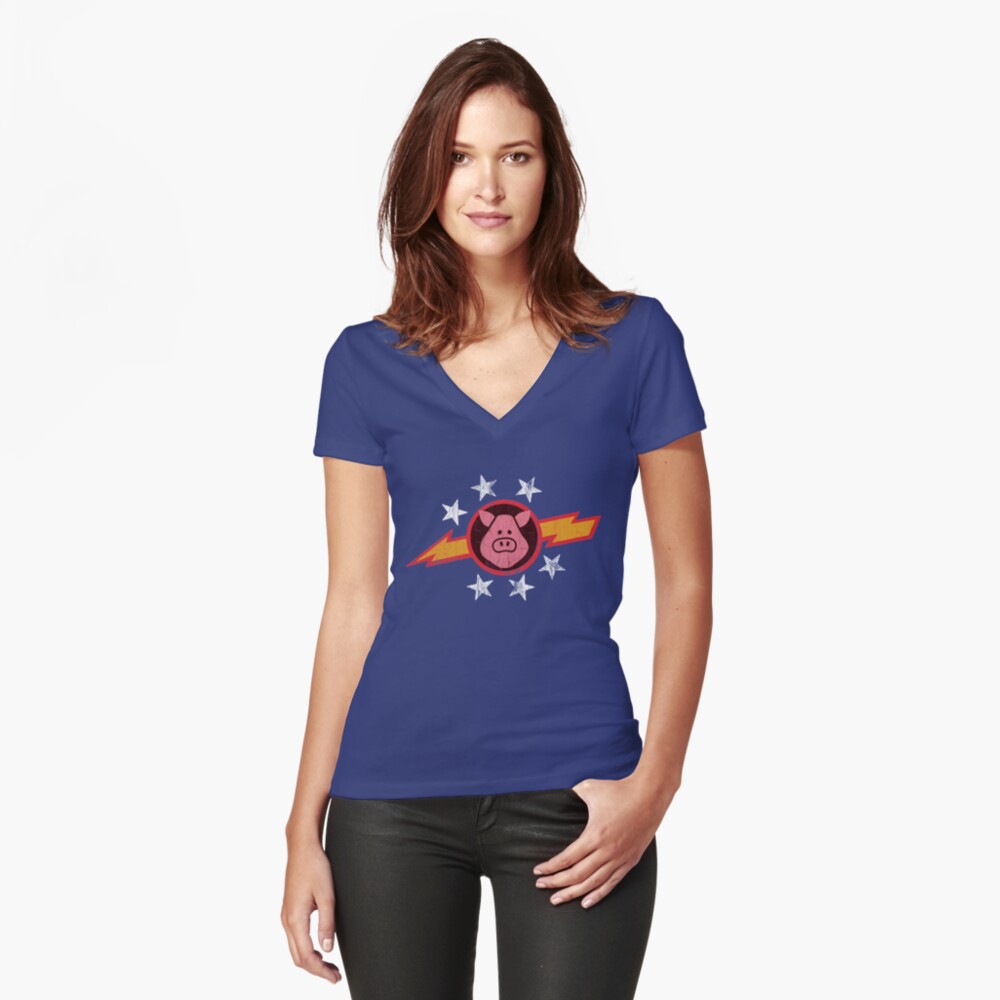 Aperçu de l'œuvre T-shirt moulant col V créée et vendue par BrokenHorn.