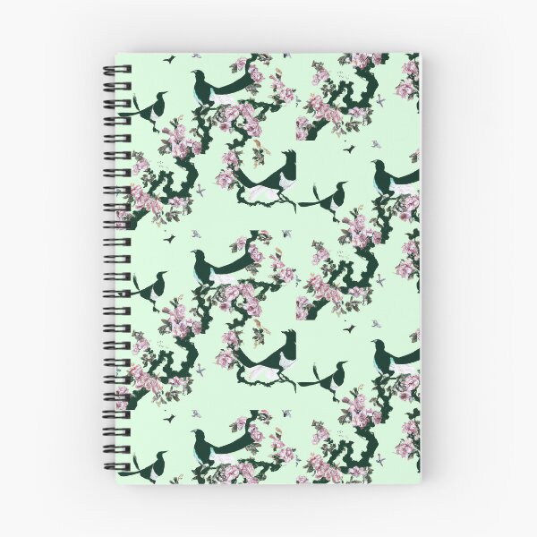 Item preview, flor de cerezo y pájaros en las ramas de los árboles patrón chinoerie designed and sold by sanerevolution.