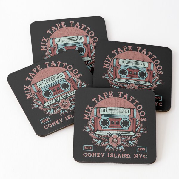 Item preview, Mix Tape Tattoos, Neo Traditional, Old School Cassette Tape Tattoo Design designed and sold by Proverbial Wisdom Design.
