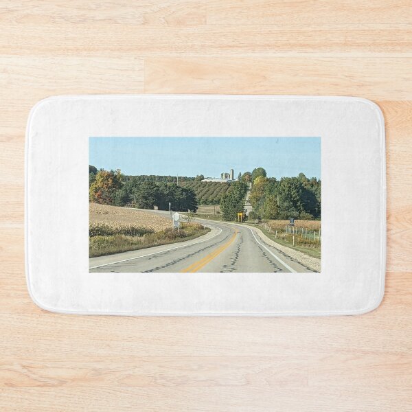 Item preview, Up North Michigan Road by a Farm in Autumn designed and sold by UPNortheren.