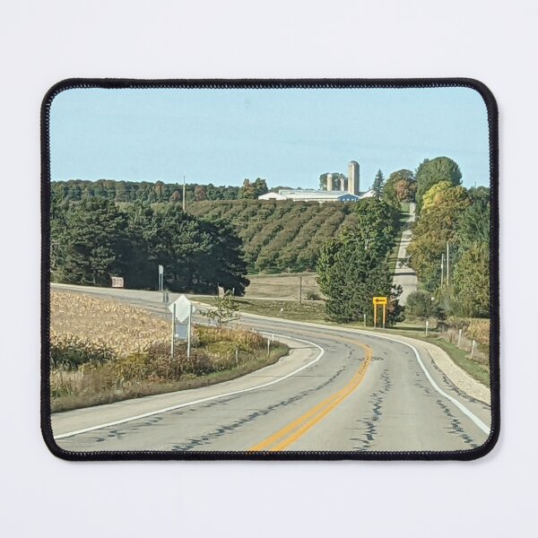 Item preview, Up North Michigan Road by a Farm in Autumn designed and sold by UPNortheren.