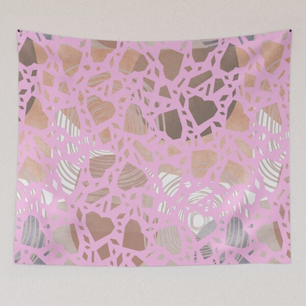 Item preview, Crystals and hearts pattern  designed and sold by TipTopTapo.