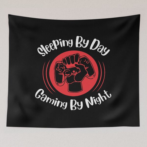 Item preview, Sleeping By Day Gaming By Night. designed and sold by Sloyar.