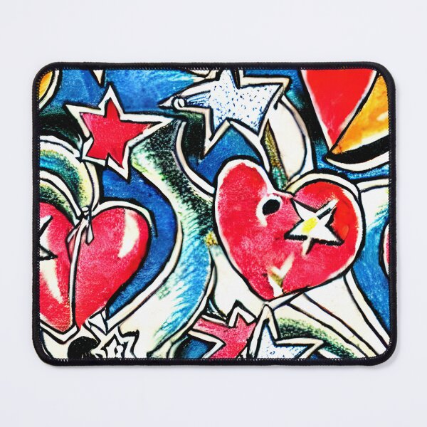 Item preview, Gothic Stars and Hearts Pattern Dark and Romantic Designs for Gothic Enthusiasts Inked designed and sold by Bits-X-Pieces.