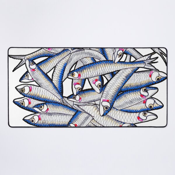 Item preview, White Sardines, white text designed and sold by Scopipodd.