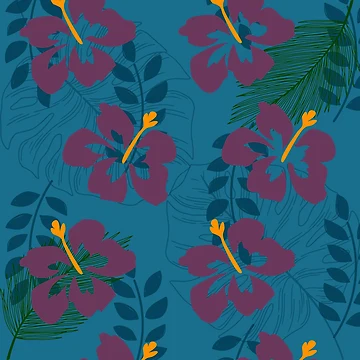 Artwork thumbnail, Tropical Pattern by LapillusDesigns