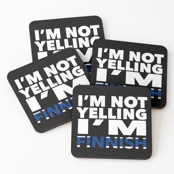 Item preview, Finnish present - i'm not yelling, i'm Finnish - Finnish gifts - Finnish flag - Finnish Gift - Finnish Decor designed and sold by babaorum.