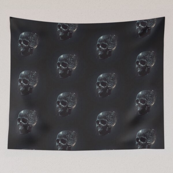 Item preview, black space skull designed and sold by ilGreco.