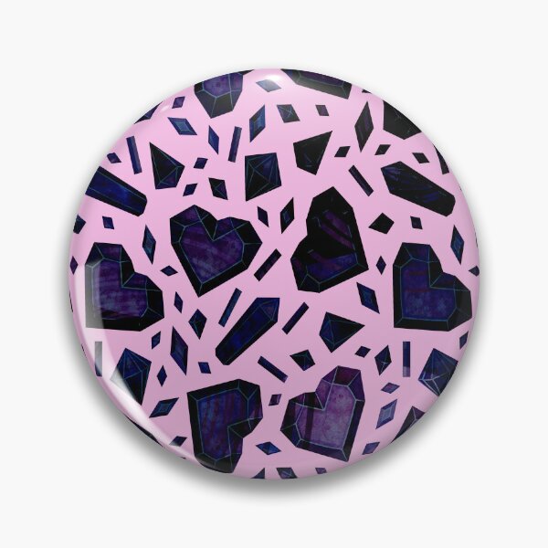 Item preview, Crystals and hearts pattern  designed and sold by TipTopTapo.