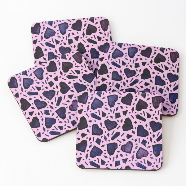 Item preview, Crystals and hearts pattern  designed and sold by TipTopTapo.