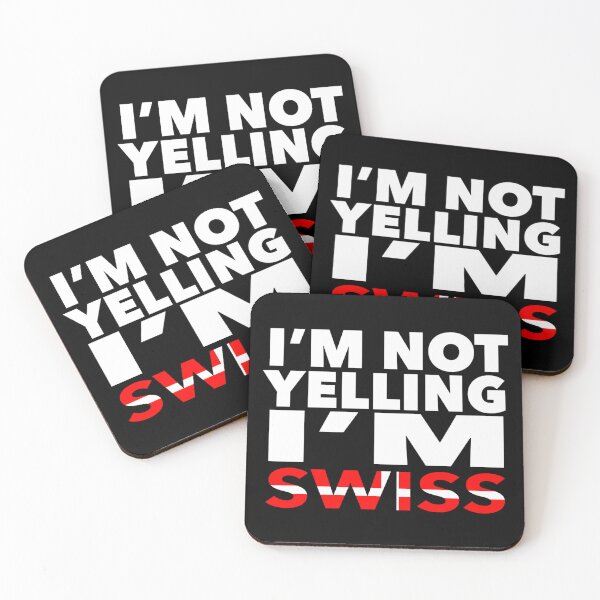 Item preview, Swiss present - i'm not yelling, i'm Swiss - Swiss gifts - Swiss flag - Swiss Gift - Swiss Decor designed and sold by babaorum.