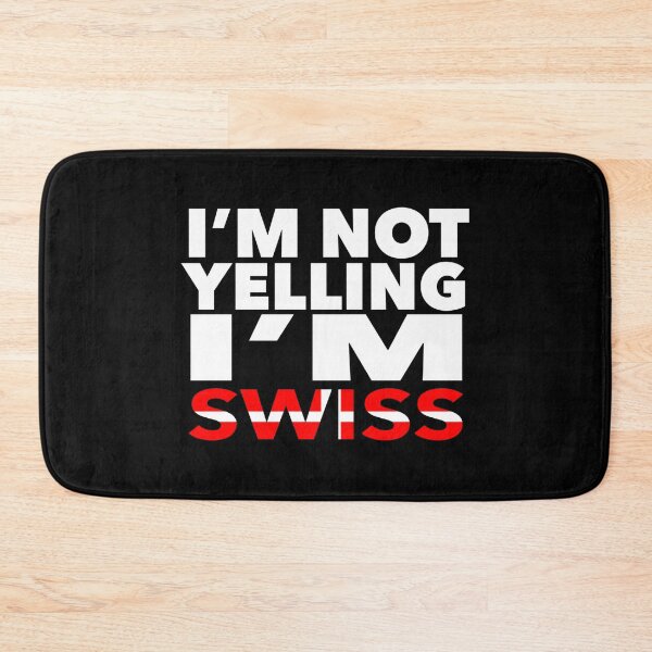 Item preview, Swiss present - i'm not yelling, i'm Swiss - Swiss gifts - Swiss flag - Swiss Gift - Swiss Decor designed and sold by babaorum.