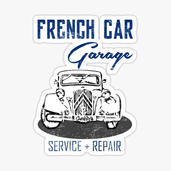"french car garage" Sticker by GusiStyle Redbubble