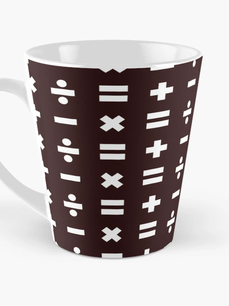 Thumbnail 3 of 4, Coffee Mug, Math Pattern designed and sold by ekpatterns.