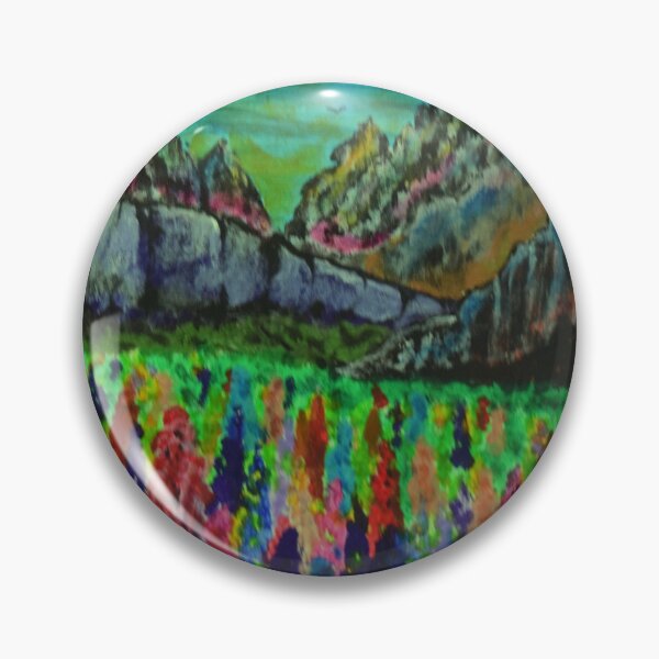 Artikelvorschau, Lupins in mountain meadow entworfen und verkauft von George Hutton Hunter.