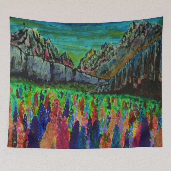 Item preview, Lupins in mountain meadow designed and sold by George Hutton Hunter.