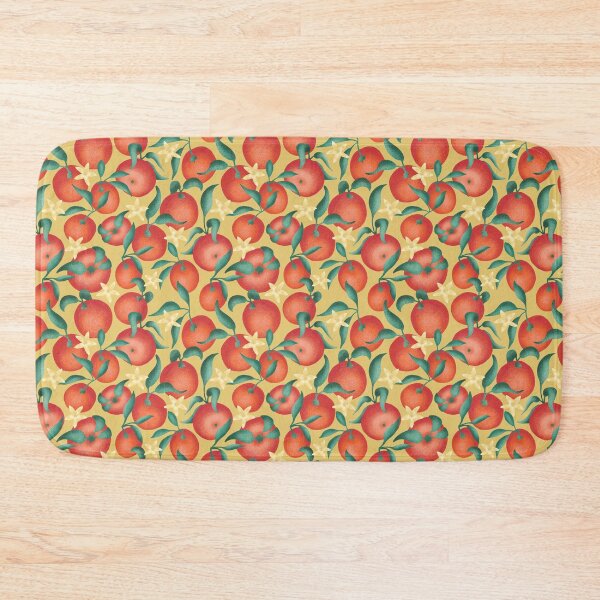 Item preview, Oranges with leaves and flowers  - yellow background designed and sold by Printables Passions.