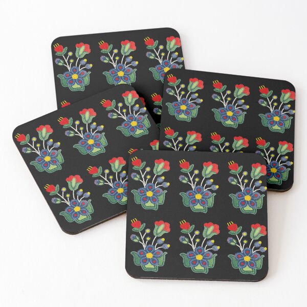 Item preview, Copy of Repeated Celebration Bloom on black designed and sold by Jenannbrown.