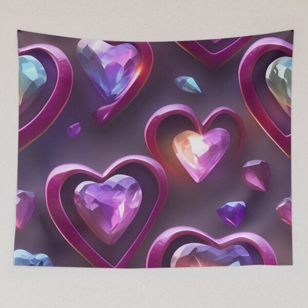 Item preview, Heart-Shaped Gemstone Pattern designed and sold by Ellen Davis.