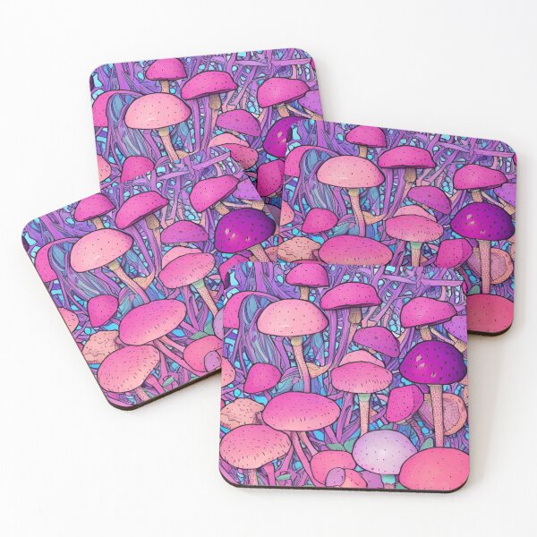 Item preview, Pink Strawberry Mushroom Forrest designed and sold by HauntedWitch.
