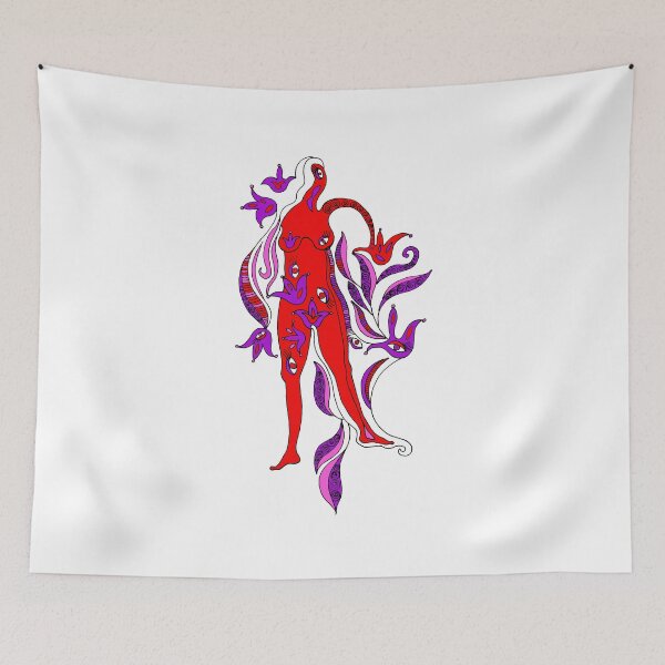 Item preview, Birth - new life in red woman designed and sold by WRECZ.